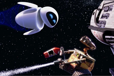 Wall e And Eve Space Cartoon