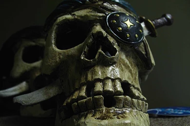 Real Pirate Skull Patch Eye