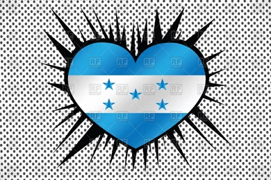 Heart shaped Honduras Flag, 67985, Signs, Symbols, Maps, Download ...