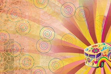 Retro Abstraction Bus Patterns Textures Colorful Rays Hd Wallpapers ...