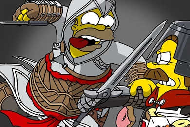 Homer Simpson Assassin's Creed Ned Flanders The Simpsons Homer Art ...