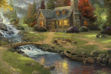 River And House Photo   BestePics