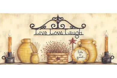 The Good Life Beige Country Life Wallpapers Border Sample