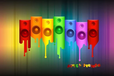 Colorful Melting Speakers Wallpapers » WallDevil   Best Free HD ...
