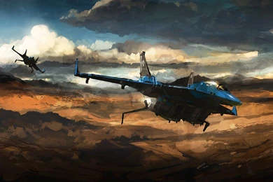 Futuristic Fighter Plane