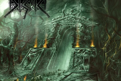 DEATH METAL Black Heavy Dark Horror Evil Castle Temple Skull ...