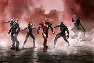 Captain America Civil War Cast 5K Wallpapers