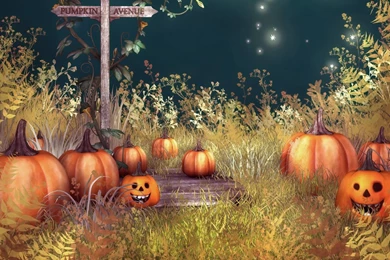 Halloween Pumpkins HD Desktop Wallpapers : High Definition : Mobile ...