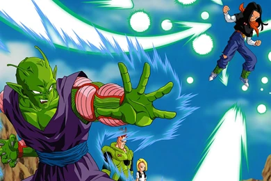 Dragon Ball Z Piccolo Versus Android 17 Wallpapers