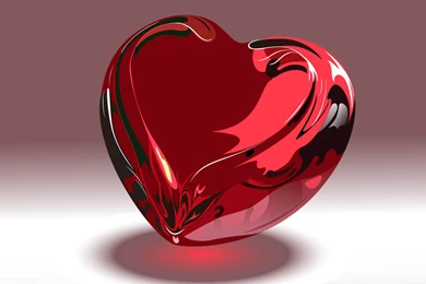 Wallpapers: Crystal Red Hearts