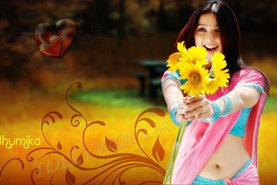 Bhumika Navel Show Wallpaper,Actress Bhumika HD Hot Wallpapers