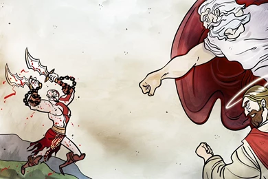 Video Games Kratos Penny Arcade God Of War Parody Wallpapers ...