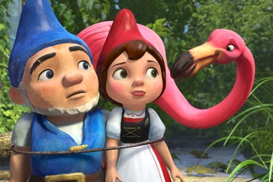 Gnomeo, Juliet And Featherstone From Gnomeo And Juliet Desktop ...