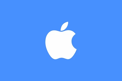 Cool White Apple Logo