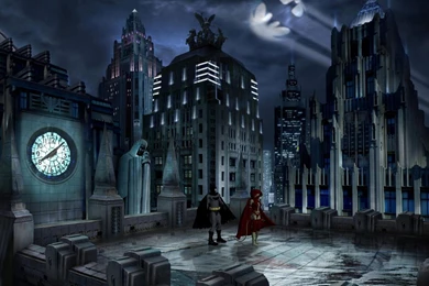 The Gallery For   > Gotham City Skyline Bat Signal