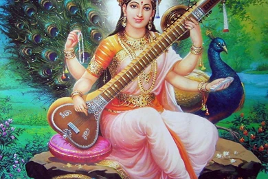 Download Devi Saraswati Photo For Education Wallpapers