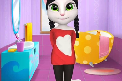 My Talking Angela] I LOVE THE NEW WALLPAPER ...