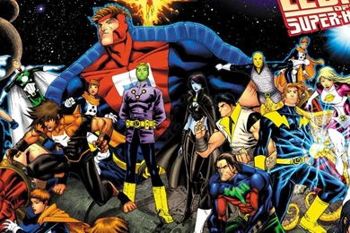LEGION OF SUPERHEROES WALLPAPER   (