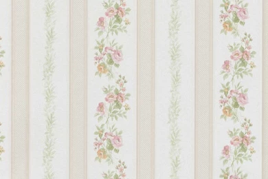 Lavender Floral Dainty Stripe Wallpapers   Interior Home Decor