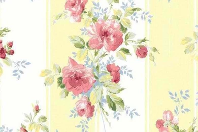 Blue Gray Floral Stripe Wallpapers By Wallquest