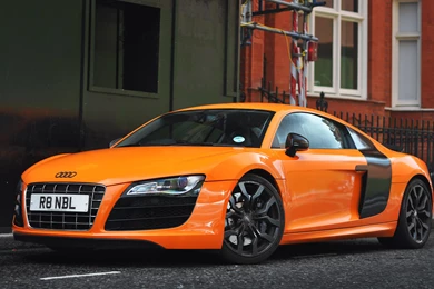 Orange Audi R8 Wallpapers