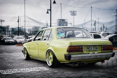 Wallpaper: Stanced Old School Toyota Corona   "THE GRINCH ...