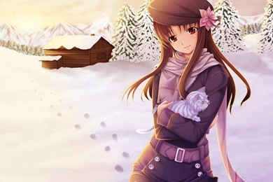 Wallpapers Korean Girl Anime Cute Sweet Winter Snow Hd 184012.8 ...