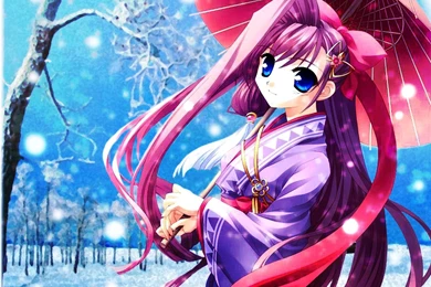 Sweet Winter Wall D :: Anime Kimono Girls Wallpapers ...