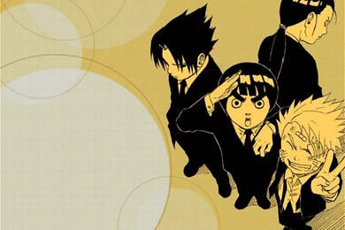 Wallpapers Sasuke Naruto Rock Lee Formal Party 1024x768