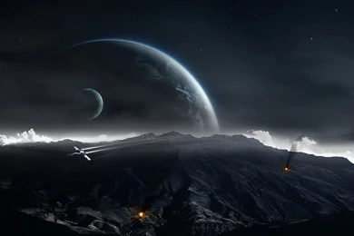 Space Dark Planet Desktop Wallpapers Hd Wallpapers Free To ...