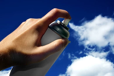 Clouds Graffiti Spray Skynet Spray Paint Wallpapers   (