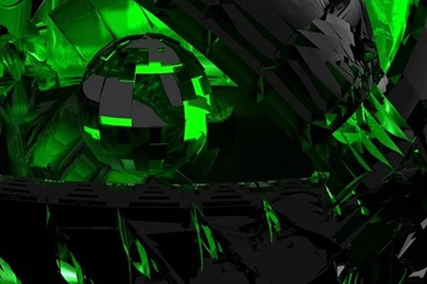 3D Black And Green iPhone 6 Wallpapers