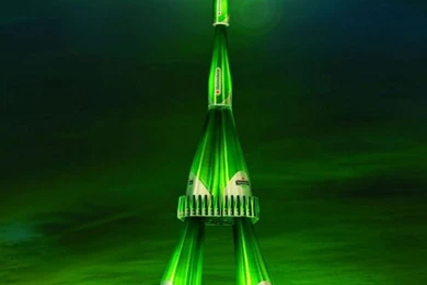 Green Tower iPhone 5 Wallpapers