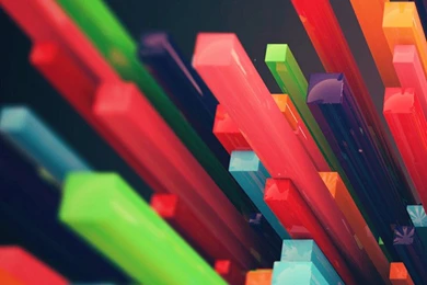 3D Color Column 01 iPhone 6 Wallpapers