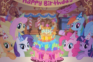II Anniversary MLP FIM Birthday Party Wallpapers By Baraniruchu On ...