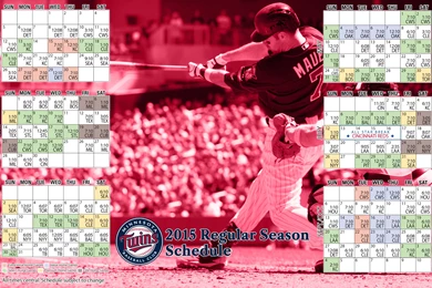 Minnesota Twins 2015 MLB Season Schedule Wallpapers