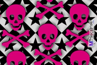 iPad Skin   Pink Skulls And Stars (fits IPad2 And IPad3)
