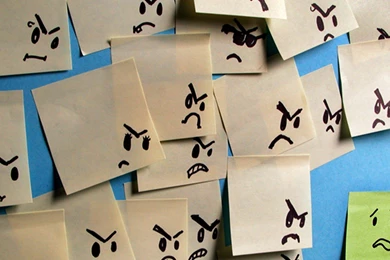 Angry Sticky Notes iPad 3,4 & Air Wallpapers