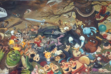 Retro Cartoons Wallpapers 2   Crazy Frankenstein