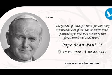 In Memory Of Pope John Paul II   YouTube