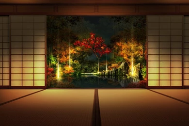 Wallpapers Stencil Samurai Japanese Wall Art And Cherry Blossom ...