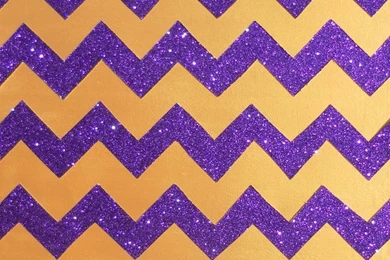 Gold And Purple Glitter Chevron