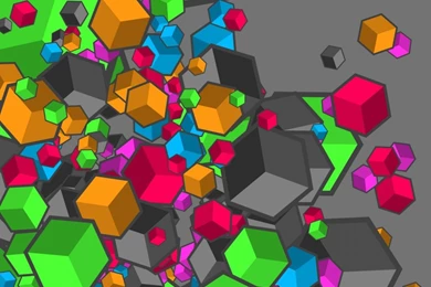 Colorful Cubes 2 iPad Wallpapers Download