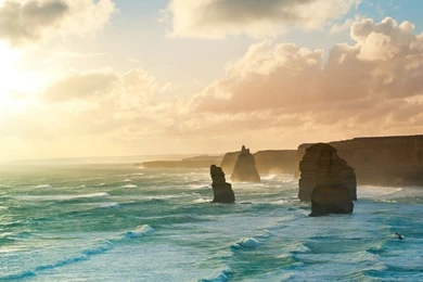 Sea,waves Sea Waves Rocks Cliffs Australia Melbourne 1024x1024 ...