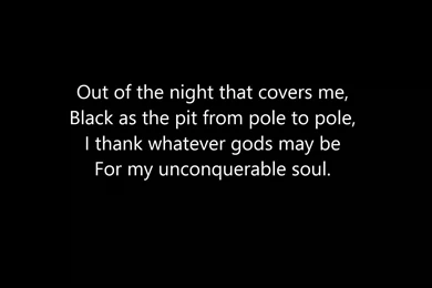 Invictus By William Ernest Henley (1875) YouTube