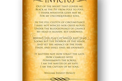 Master Of My Fate Captain Of My Soul Invictus By ArtsyPrintable