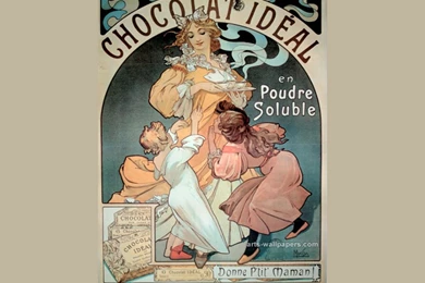 Wallpapers Alphonse Mucha Home Vintage Poster 1024x768