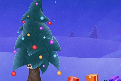 Funny Christmas Tree Wallpapers For Galaxy S5.jpg