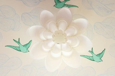 Wallpapers On The Playroom Ceiling   Little Green Notebook