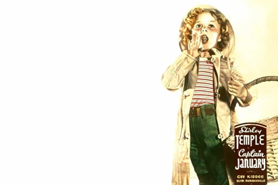 Shirley Temple Archive, Captain January, 1936. Desktop Wallpaper.